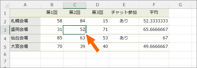 数字を修正