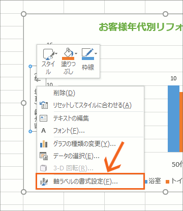 グラフ編集操作の覚え方【Excel 2016・2013編】56