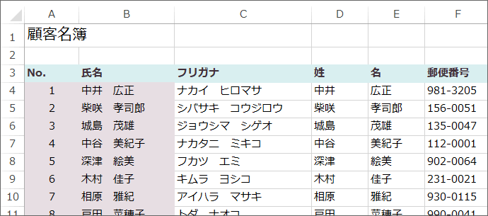3行目までと、B列までを固定したい
