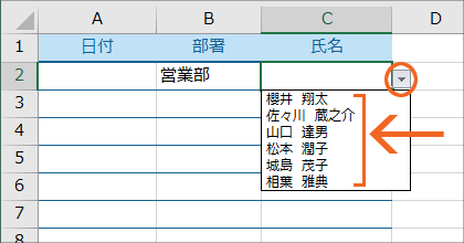 前の選択で次の選択肢が変わる連動ドロップダウンリスト68