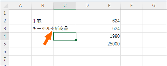 データが隠れている