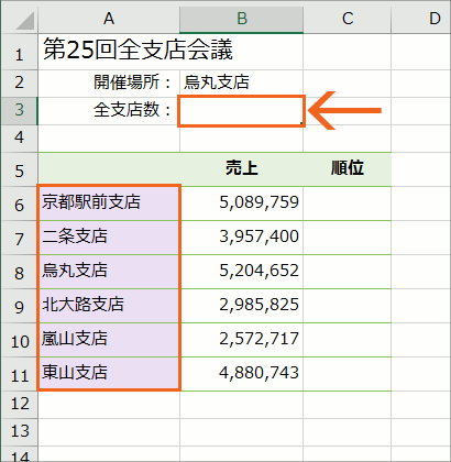 定義した名前を数式やドロップダウンリストで使う17