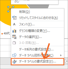 円グラフに内訳を表示するデータラベルを制覇!【Excel 2016・2013編】16