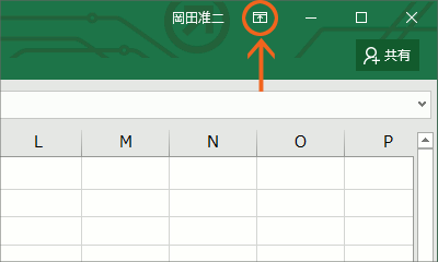 リボンの表示オプション20