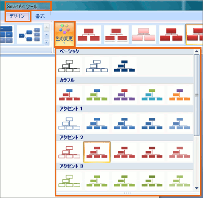 SmartArt̃X^C̑摜4