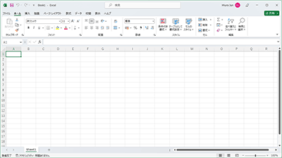 Excelの新規文書画面