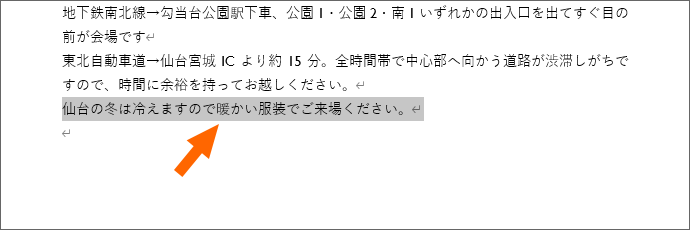一発ですべての書式を解除できた