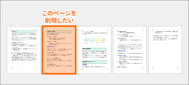 削除したいページ