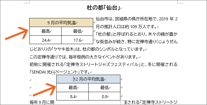 本当は表が2つあった