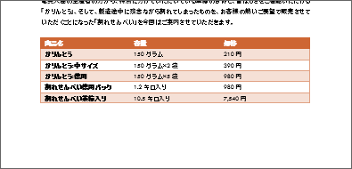 Word ワードの 表のスタイル で表の見栄えを一瞬で整える